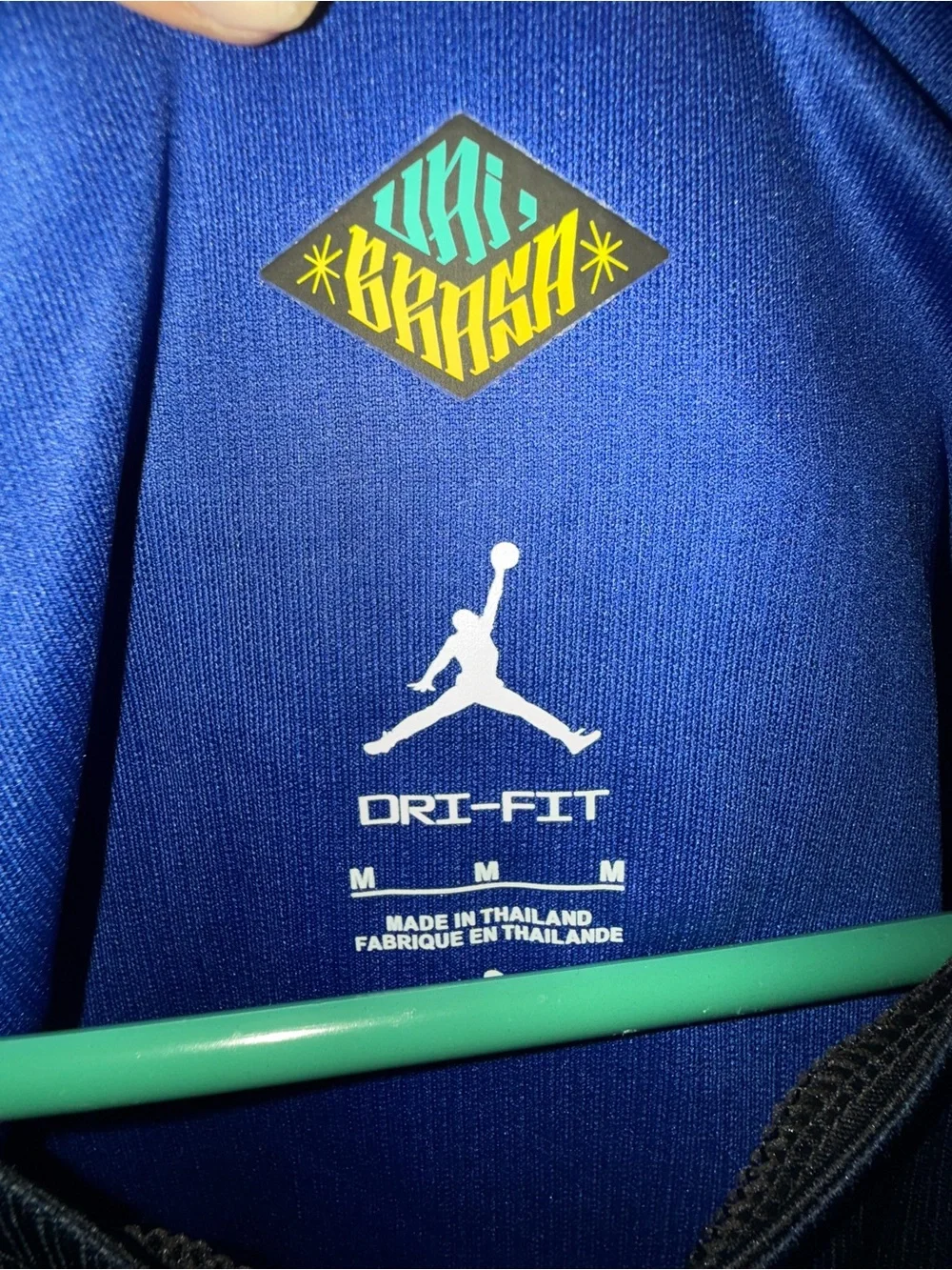 Jordan x Brazil Neymar # 10 soccer Jersey in Black and Blue